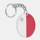 マルタ国旗 キーホルダー (正面左)