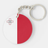 マルタ国旗 キーホルダー (裏面)