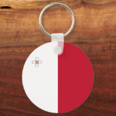 マルタ国旗 キーホルダー (正面)