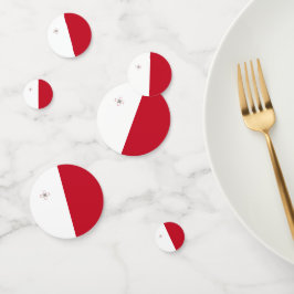 マルタ国旗 コンフェッティ