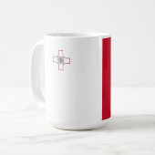 マルタ国旗 コーヒーマグカップ (正面左)