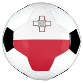 マルタ国旗 サッカーボール (回転)