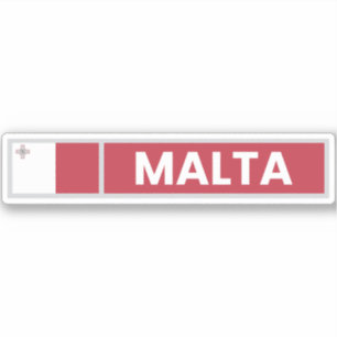 マルタ国旗 シール