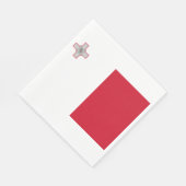 マルタ国旗 スタンダードランチョンナプキン (角)