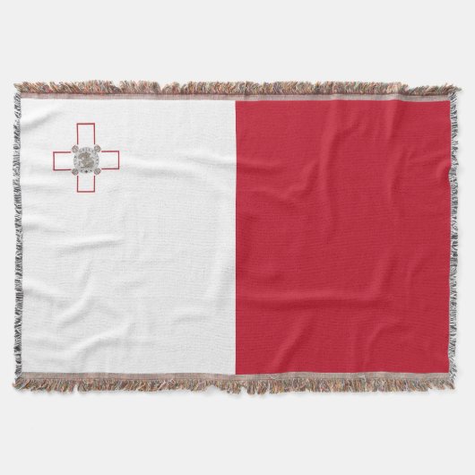 マルタ国旗 スローブランケット (正面)