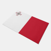 マルタ国旗 ドアマット (アングル)