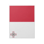 マルタ国旗 ノートパッド (回転)