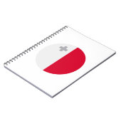 マルタ国旗 ノートブック (左側)