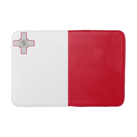 マルタ国旗 バスマット (正面)