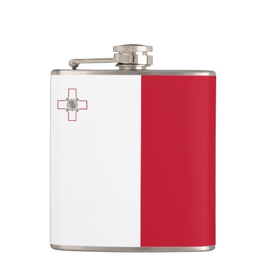 マルタ国旗 フラスク (正面)