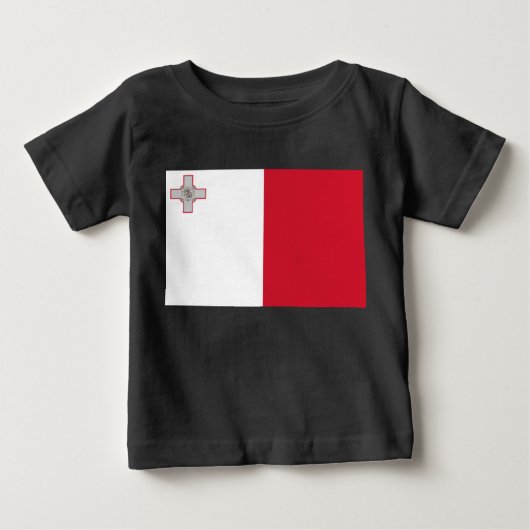 マルタ国旗 ベビーTシャツ (正面)
