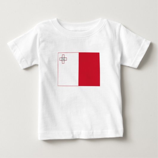 マルタ国旗 ベビーTシャツ (正面)