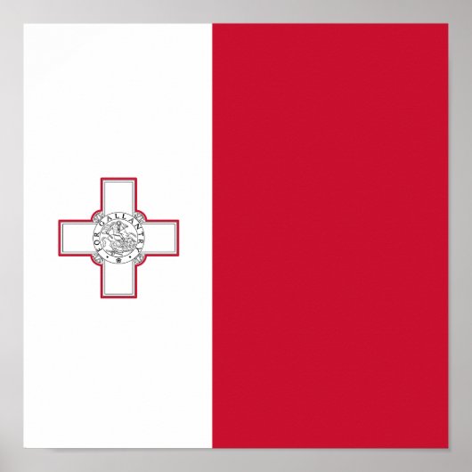 マルタ国旗 ポスター (正面)