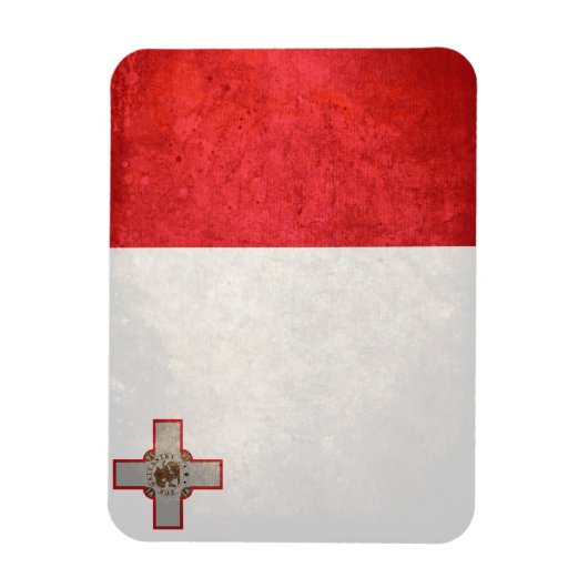 マルタ国旗 マグネット (縦)
