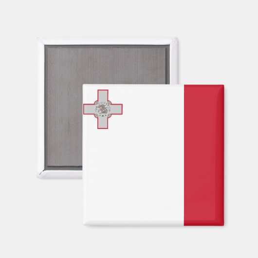 マルタ国旗 マグネット (正面/裏面)