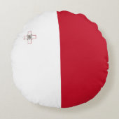 マルタ国旗 ラウンドクッション (正面)