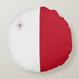 マルタ国旗 ラウンドクッション