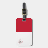 マルタ国旗 ラゲッジタグ (正面縦)