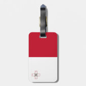 マルタ国旗 ラゲッジタグ (裏面縦)