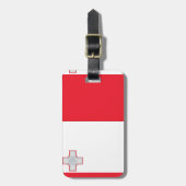 マルタ国旗 ラゲッジタグ (正面縦)