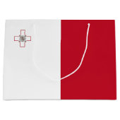 マルタ国旗 ラージペーパーバッグ (正面)