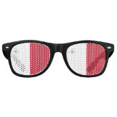 マルタ国旗 レトロサングラス (正面)