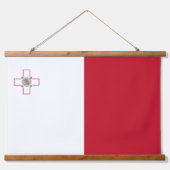 マルタ国旗 吊り下げ型タペストリー (正面2)