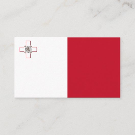 マルタ国旗 名刺 (正面)