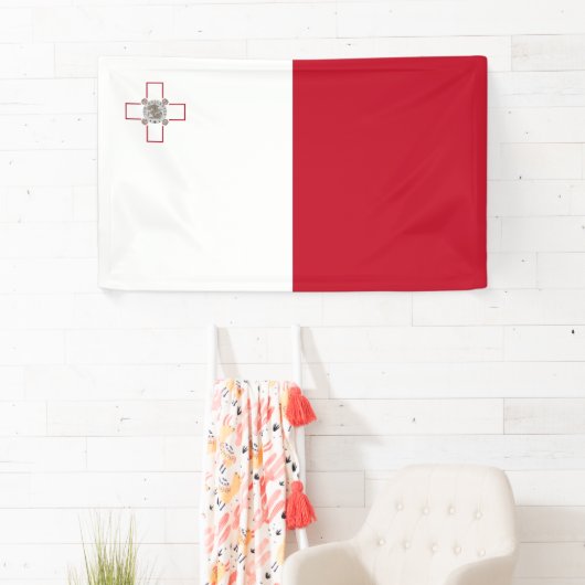 マルタ国旗 横断幕 (インサイチュ)
