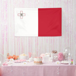 マルタ国旗 横断幕