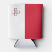 マルタ国旗 缶クーラー (正面)