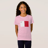 マルタ国旗 Tシャツ (正面フル)