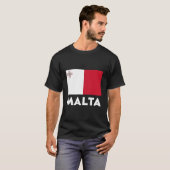 マルタ国旗 Tシャツ (正面フル)