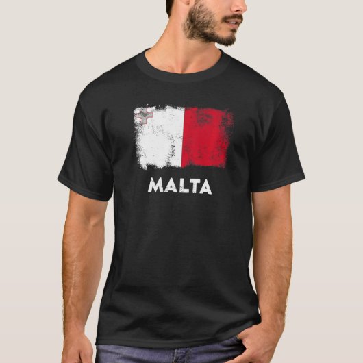 マルタ国旗 Tシャツ (正面)