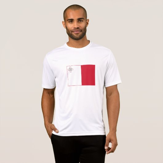 マルタ国旗 Tシャツ (正面フル)