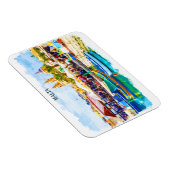 マルタ地中海のパノラマビュー マグネット (右側)