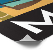 マルタ地中海のヴィンテージ旅行スタイル ポスター (角)