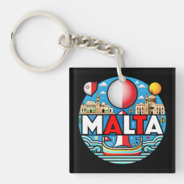 マルタ地中海の島国 キーホルダー