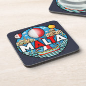 マルタ地中海の島国 コースター (左側)