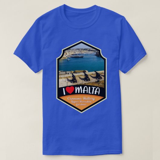 マルタ大砲バッテリー Tシャツ (デザイン正面)