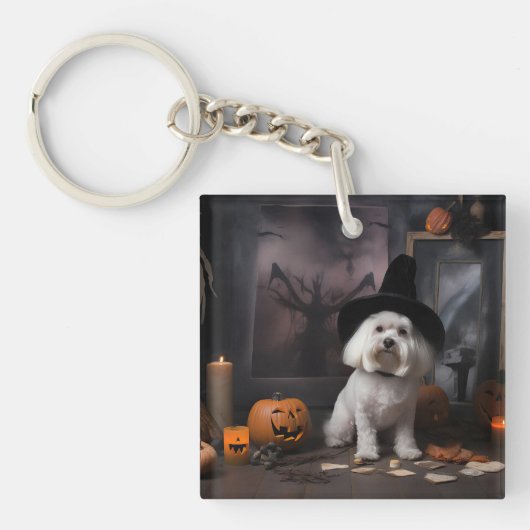 マルタ島のかぼちゃ ハロウィーン スケアリー キーホルダー (正面)