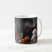 マルタ島のかぼちゃ ハロウィーン スケアリー コーヒーマグカップ (正面右)