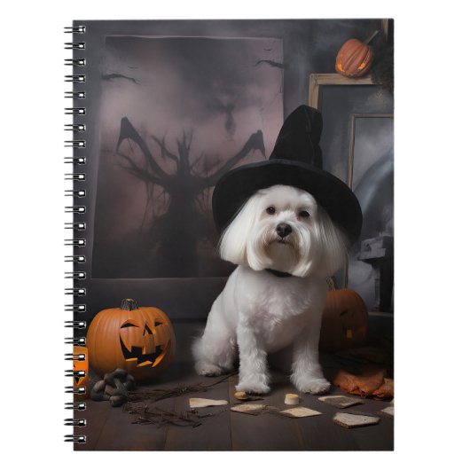 マルタ島のかぼちゃ ハロウィーン スケアリー ノートブック (正面)