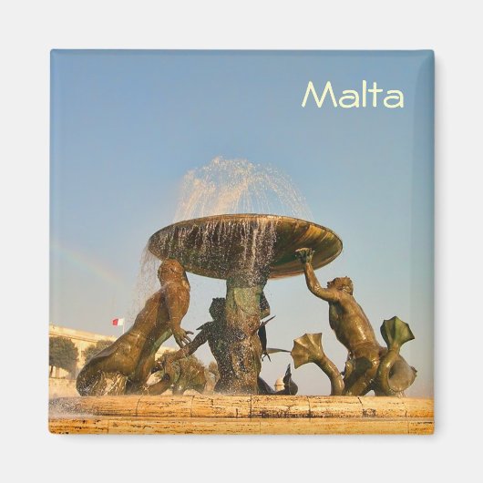 マルタ島の噴水 マグネット (正面)