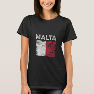 マルタ島の女性の旗+ダストレス加工 メンズ レディース キッズ マ Tシャツ