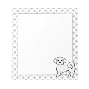 マルタ島の愛らしいキャラクターデザインの犬のイラスト ノートパッド