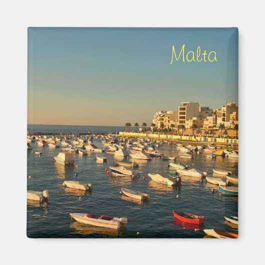 マルタ島セントポール湾のマリーナ マグネット (正面)