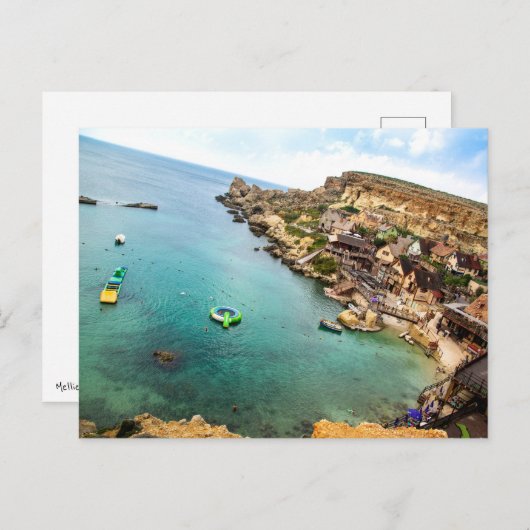 マルタ島メリエハ ポストカード (正面/裏面)