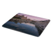 マルタ州コスピグアの小さな運河に沈む夕日 カッティングボード (角)