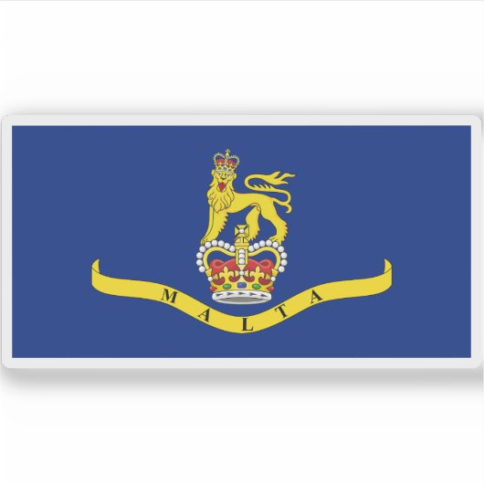 マルタ州知事国旗（1964年～1974年） シール (正面)